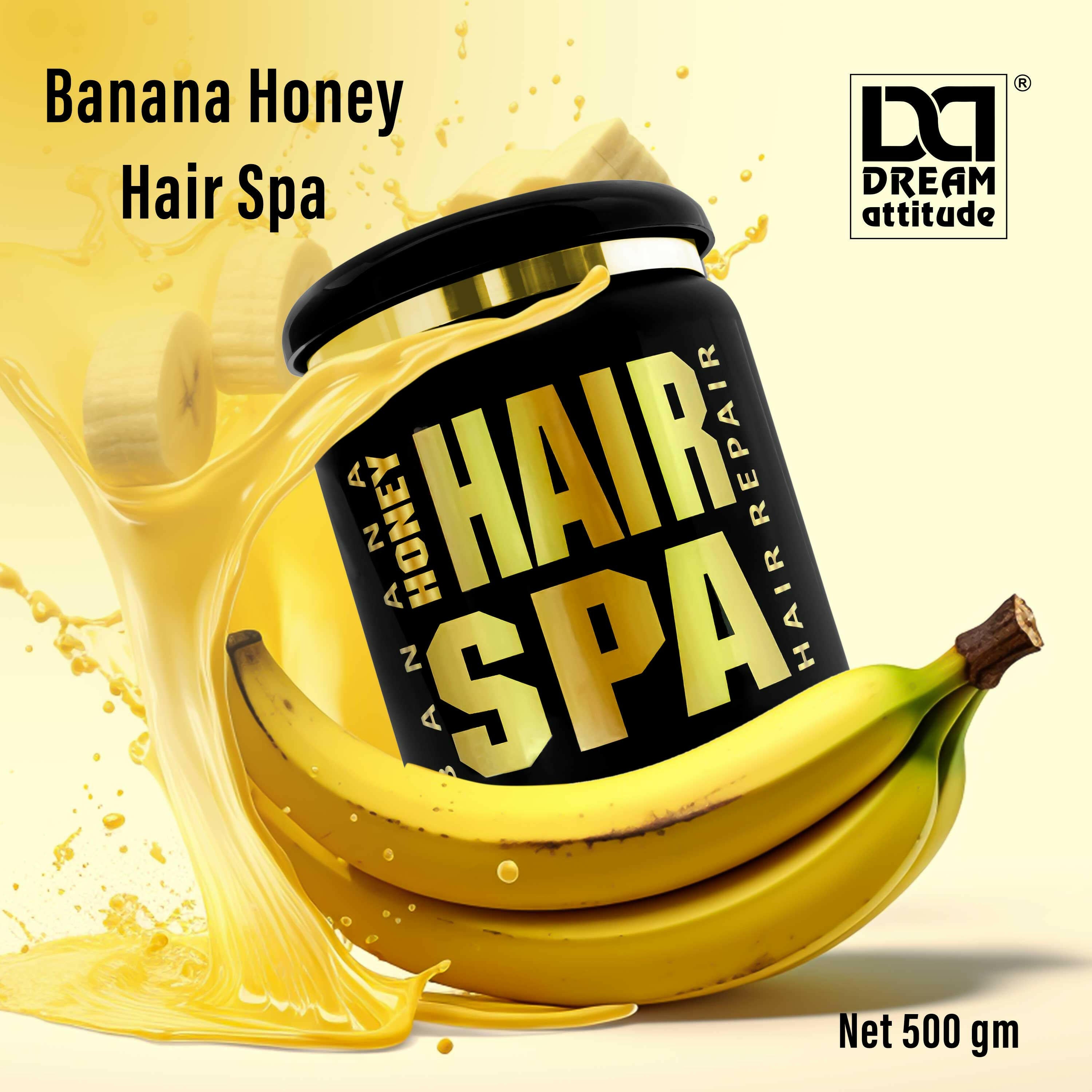 Dream Attitude Banana Honey Hair Spa 500gm - Image 3 - DREAM Attitude