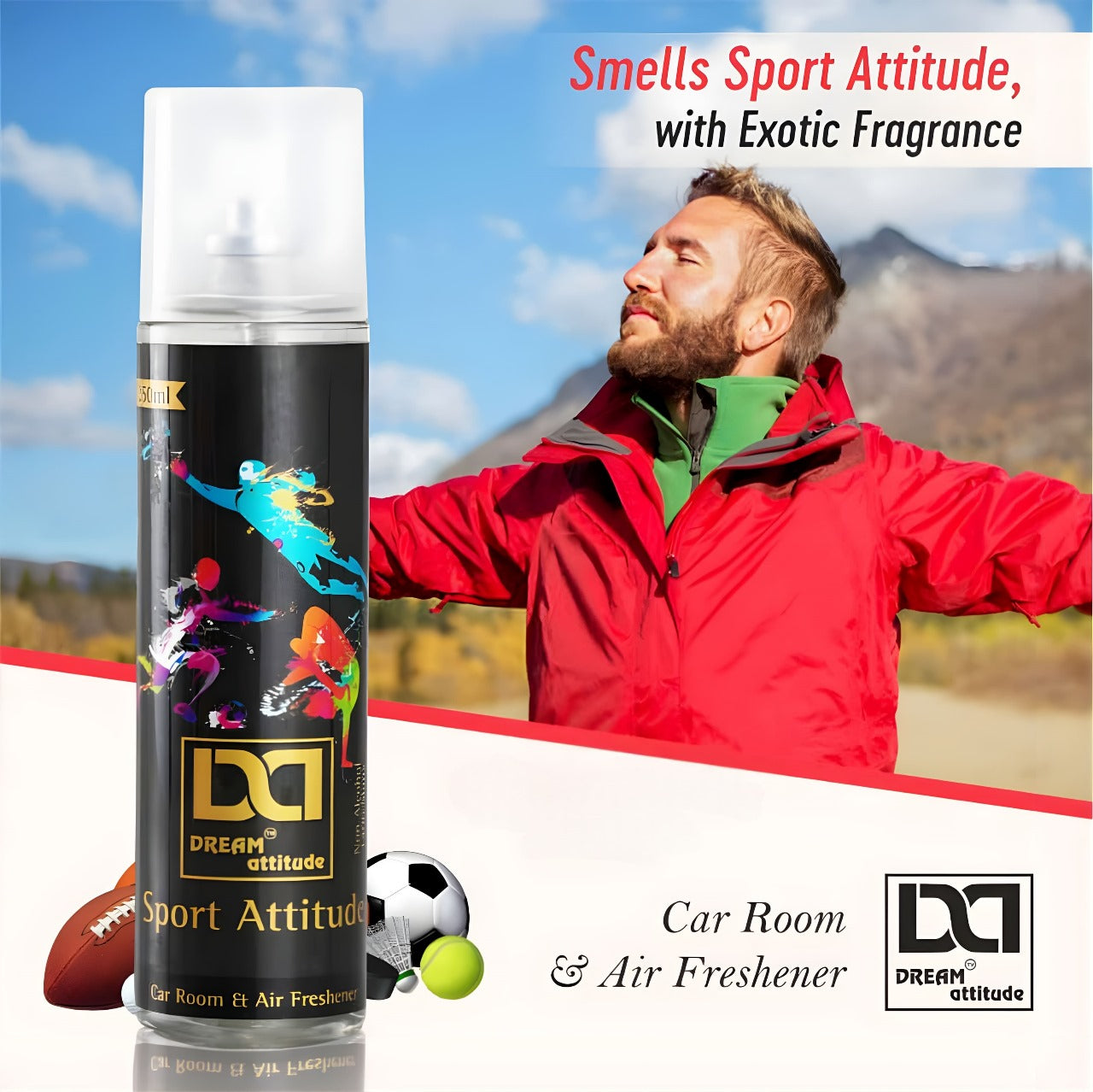 DREAM attitude Sport Attitude Air Freshener: Energize Your Space with Everyday Vitality